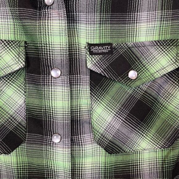 Dixxon Flannel Company Gravity Coffee Limited Edition Energy Pearl Snap Medium - Picture 3 of 14